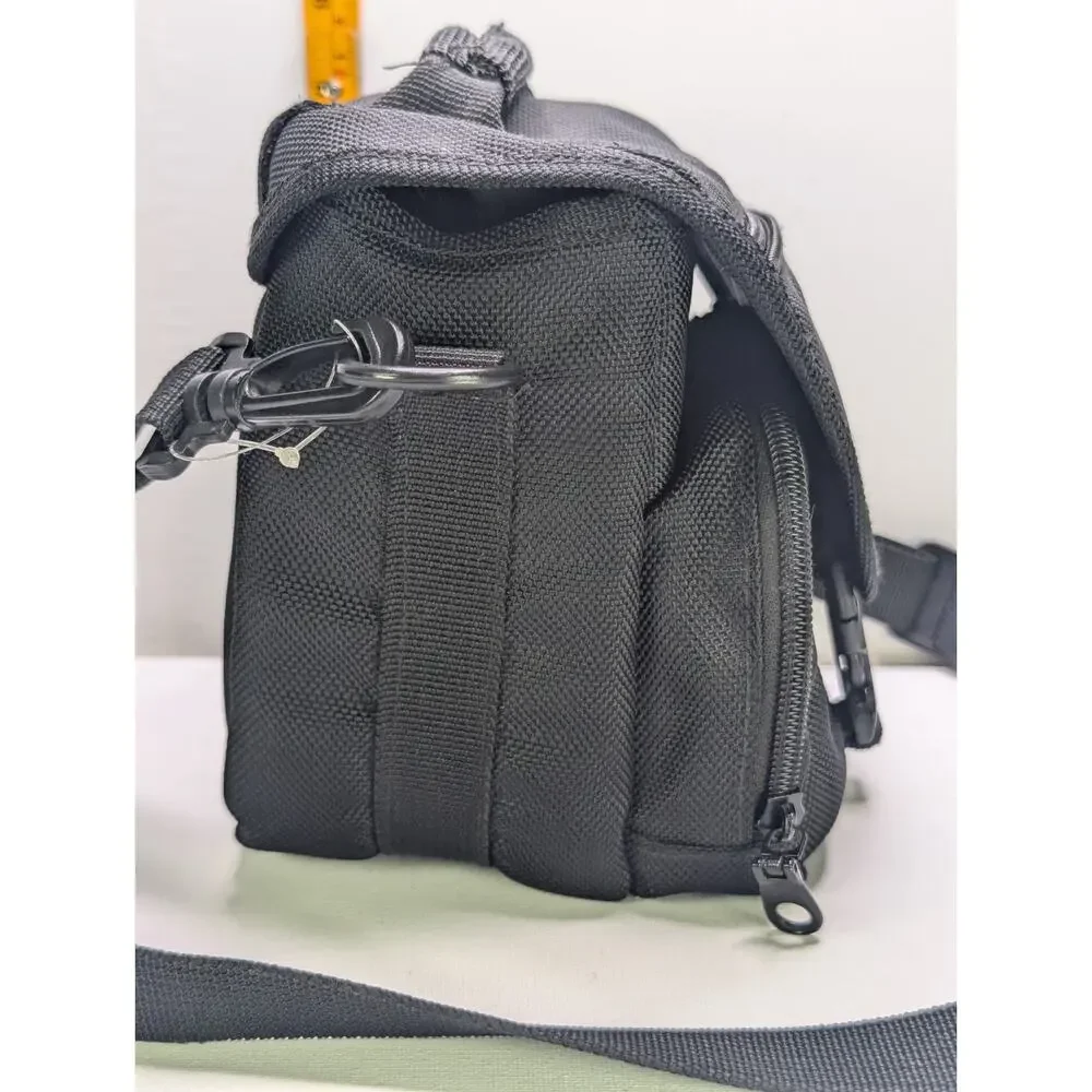Denali Camera Bag Black Padded Shoulder Carry Case Adjustable Strap Multi Pocket